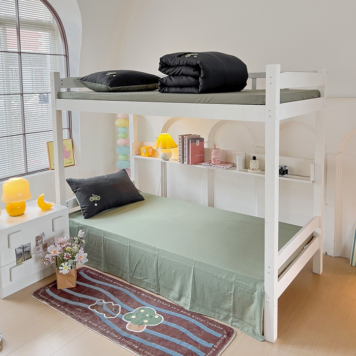 91家纺网 家纺一手货源 找家纺 爱彼家纺 2025新款超柔水洗棉毛巾绣学生宿舍三件套上下铺三件套 深灰抹茶