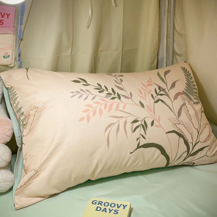 91家纺网 家纺一手货源 找家纺 爱彼家纺 2025新款卡通印花水洗棉学生宿舍三件套上下铺三件套 遇仙草