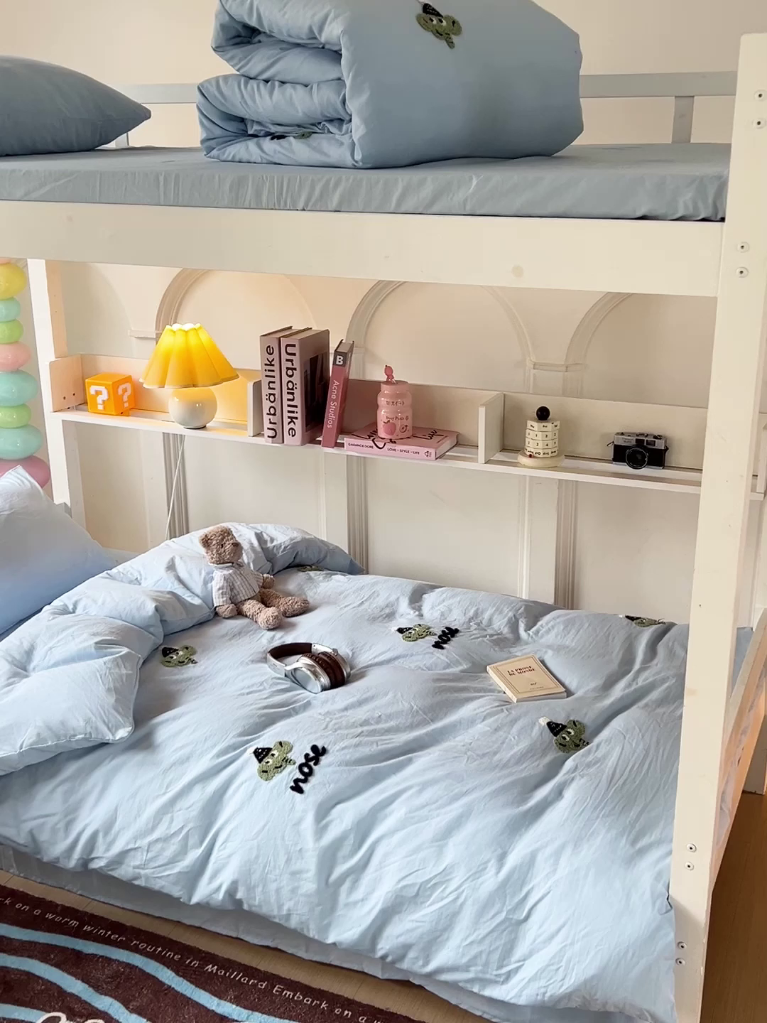 91家纺网 家纺一手货源 找家纺 爱彼家纺 2025新款超柔水洗棉毛巾绣学生宿舍三件套上下铺三件套 天空兰