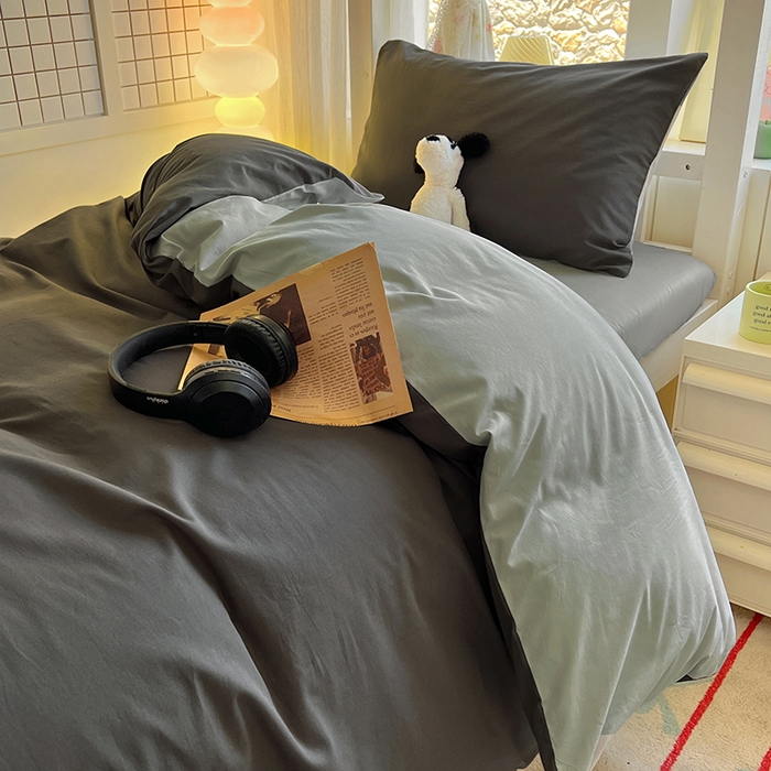 91家纺网 家纺一手货源 找家纺 （总）爱彼家纺 2025新款40支全棉纯棉学生宿舍上下铺三件套-风格2