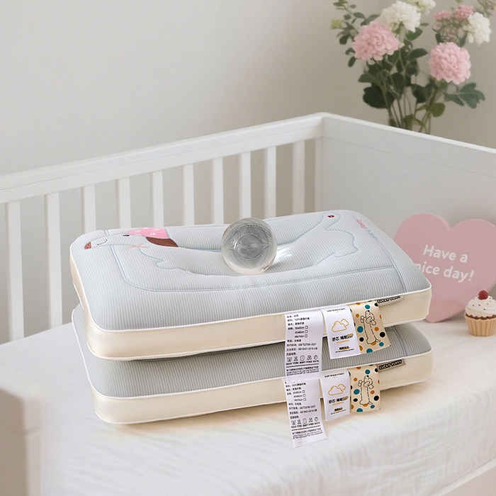 91家纺网 家纺一手货源 找家纺 织布人 2025新款枕芯A类亲肤腊肠狗卡通幼儿园儿童枕学生宿舍枕头枕芯 A类腊肠狗卡通枕-灰色 40x60cm/只