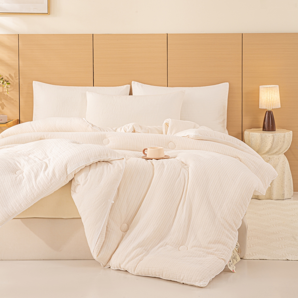 91家纺网 家纺一手货源 找家纺 （总）憨豆家纺 2025新款全棉纯棉提花大豆被纯棉春秋被冬被子被芯（含买家秀）