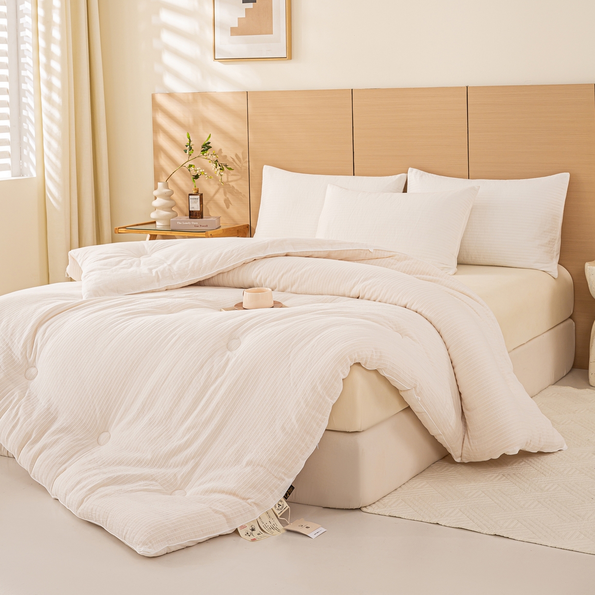 91家纺网 家纺一手货源 找家纺 （总）憨豆家纺 2025新款全棉纯棉提花大豆被纯棉春秋被冬被子被芯（含买家秀）