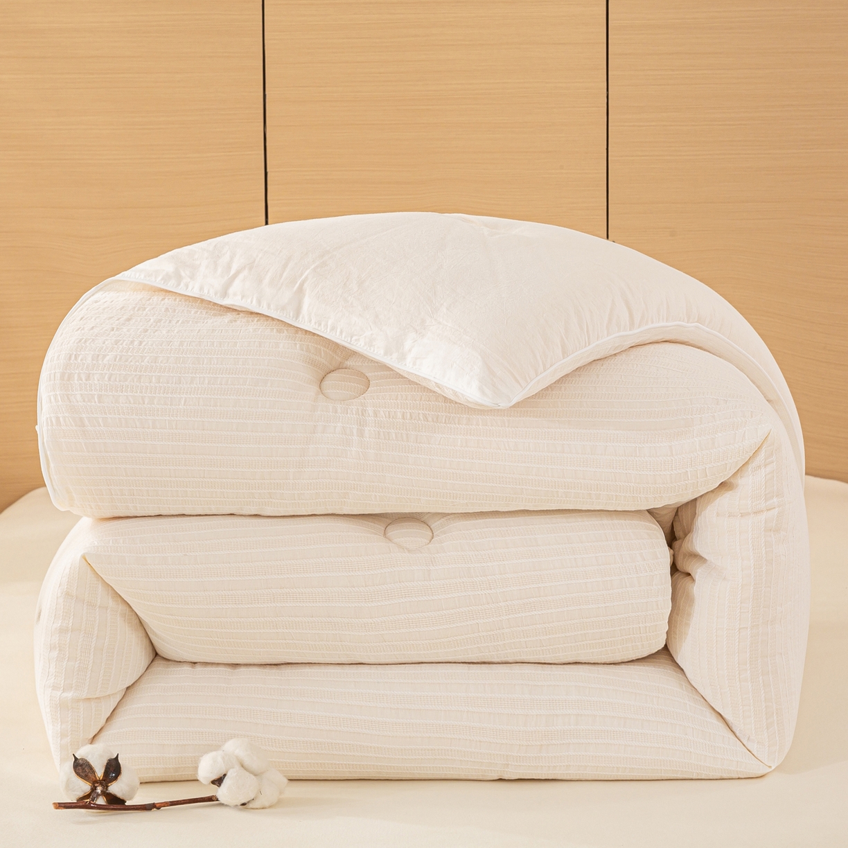 91家纺网 家纺一手货源 找家纺 （总）憨豆家纺 2025新款全棉纯棉提花大豆被纯棉春秋被冬被子被芯（含买家秀）