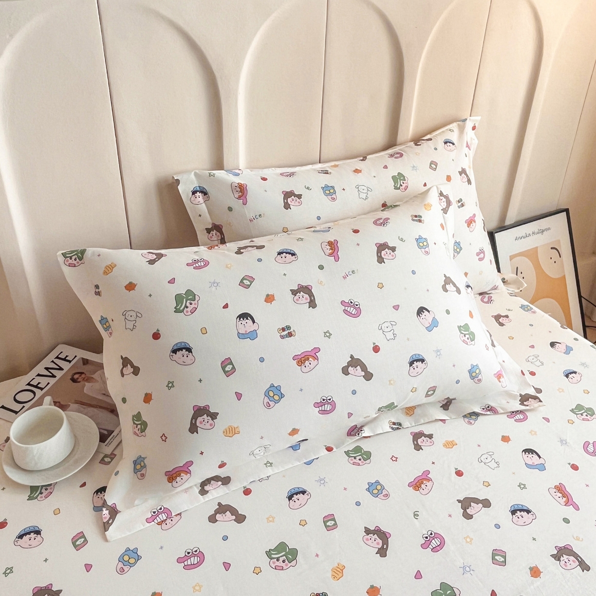 91家纺网 家纺一手货源 找家纺 （总）金盛纺 2025新款13372全棉印花单品枕套