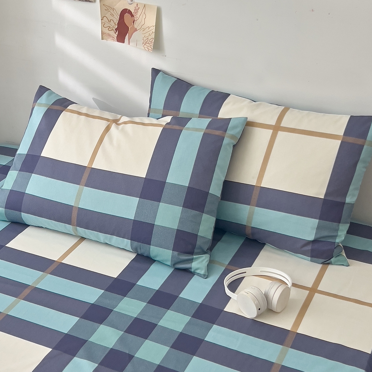 （总）DoDo 兜兜 2025新款全棉纯棉小清新卡通条格系列单枕套