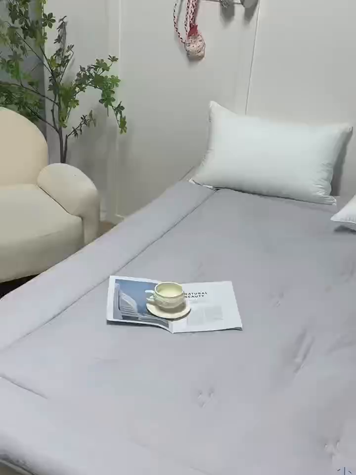 91家纺网 家纺一手货源 找家纺 林希 2025新款保暖软床垫床褥子榻榻米软床垫学生上下铺垫子（小暖垫系列） 灰色