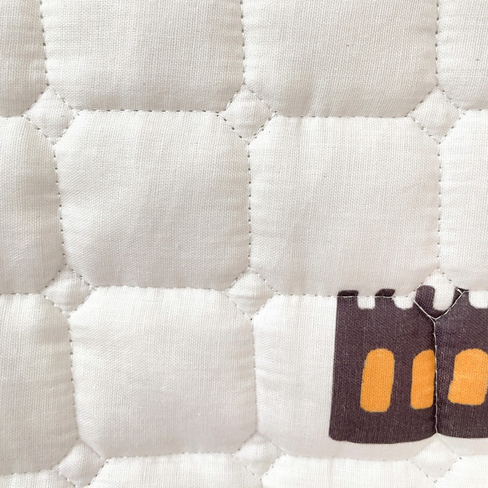 91家纺网 家纺一手货源 找家纺 富馨莱 2025年新款双层纱纯棉软床垫幼儿园儿童床垫 恐龙城堡