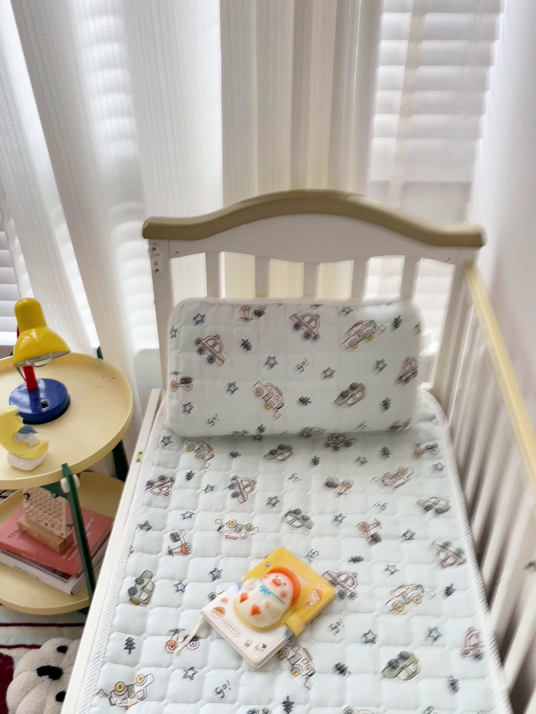 91家纺网 家纺一手货源 找家纺 富馨莱 2025年新款双层纱纯棉软床垫幼儿园儿童床垫 小汽车