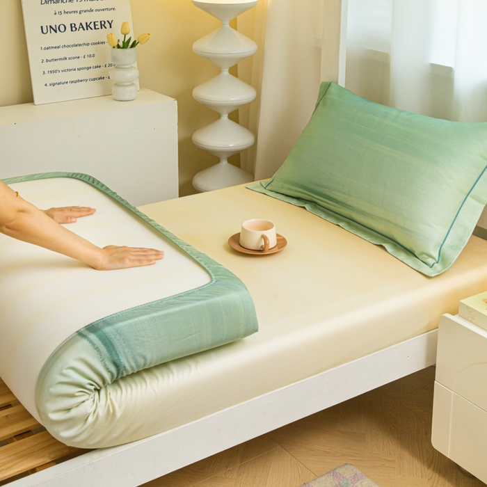 91家纺网 家纺一手货源 找家纺 （总）舒慕家纺 2025新款天丝竹纤维学生软凉席