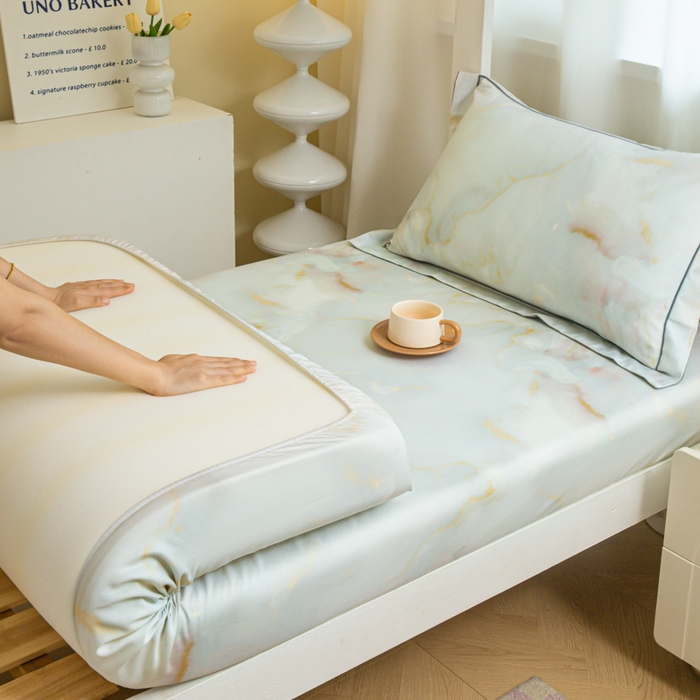 91家纺网 家纺一手货源 找家纺 （总）舒慕家纺 2025新款天丝竹纤维学生软凉席