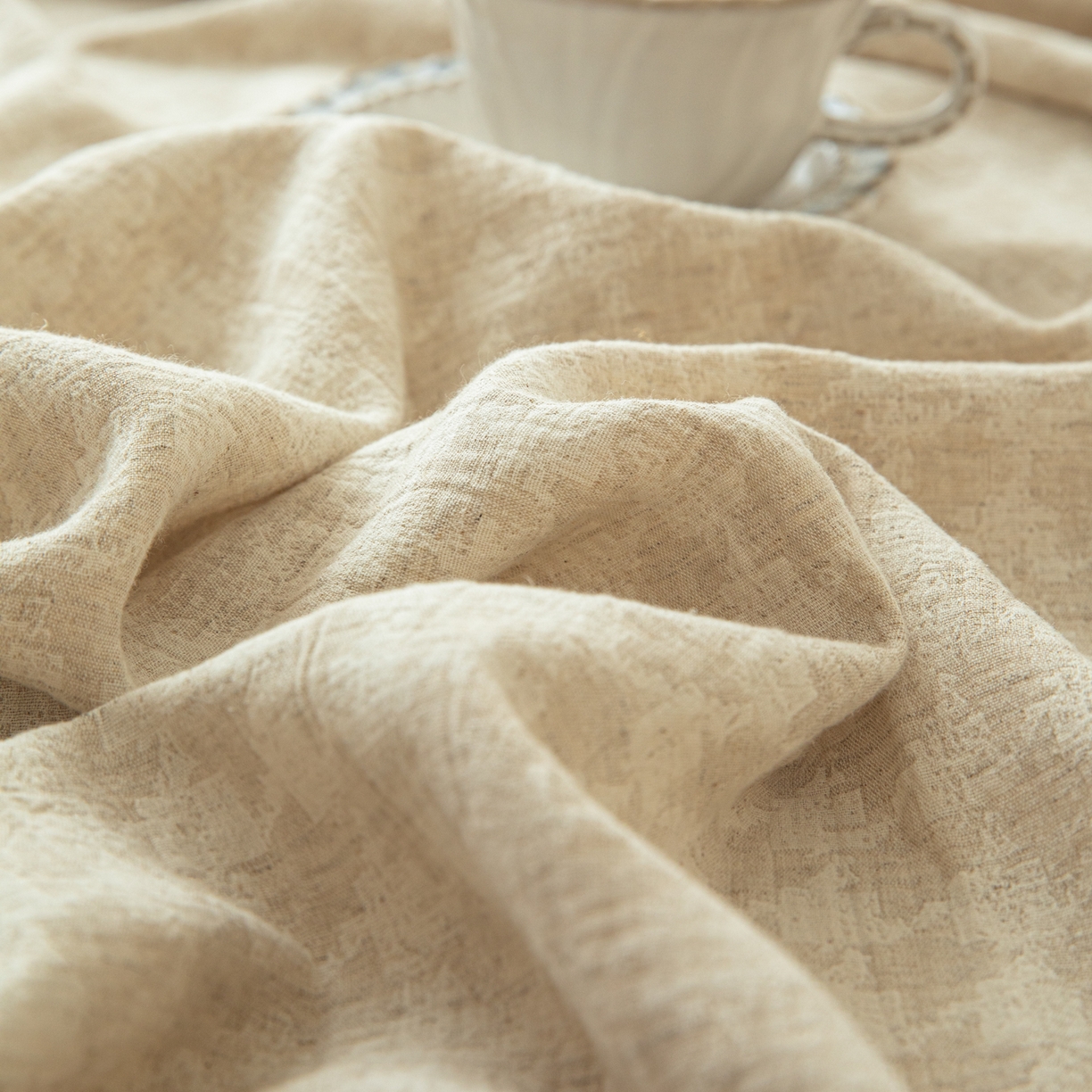 91家纺网 家纺一手货源 找家纺 眠博士 2025新款A类棉麻提花床单单床单床单单件 棉麻床单-千鸟格