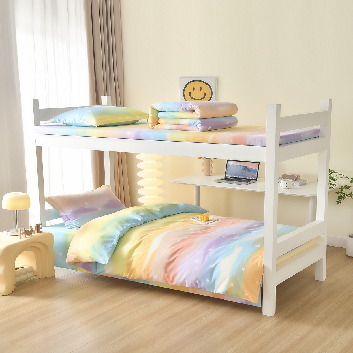 91家纺网 家纺一手货源 找家纺 （总）优尚 2025全棉纯棉磨毛喷气印花学生三件套