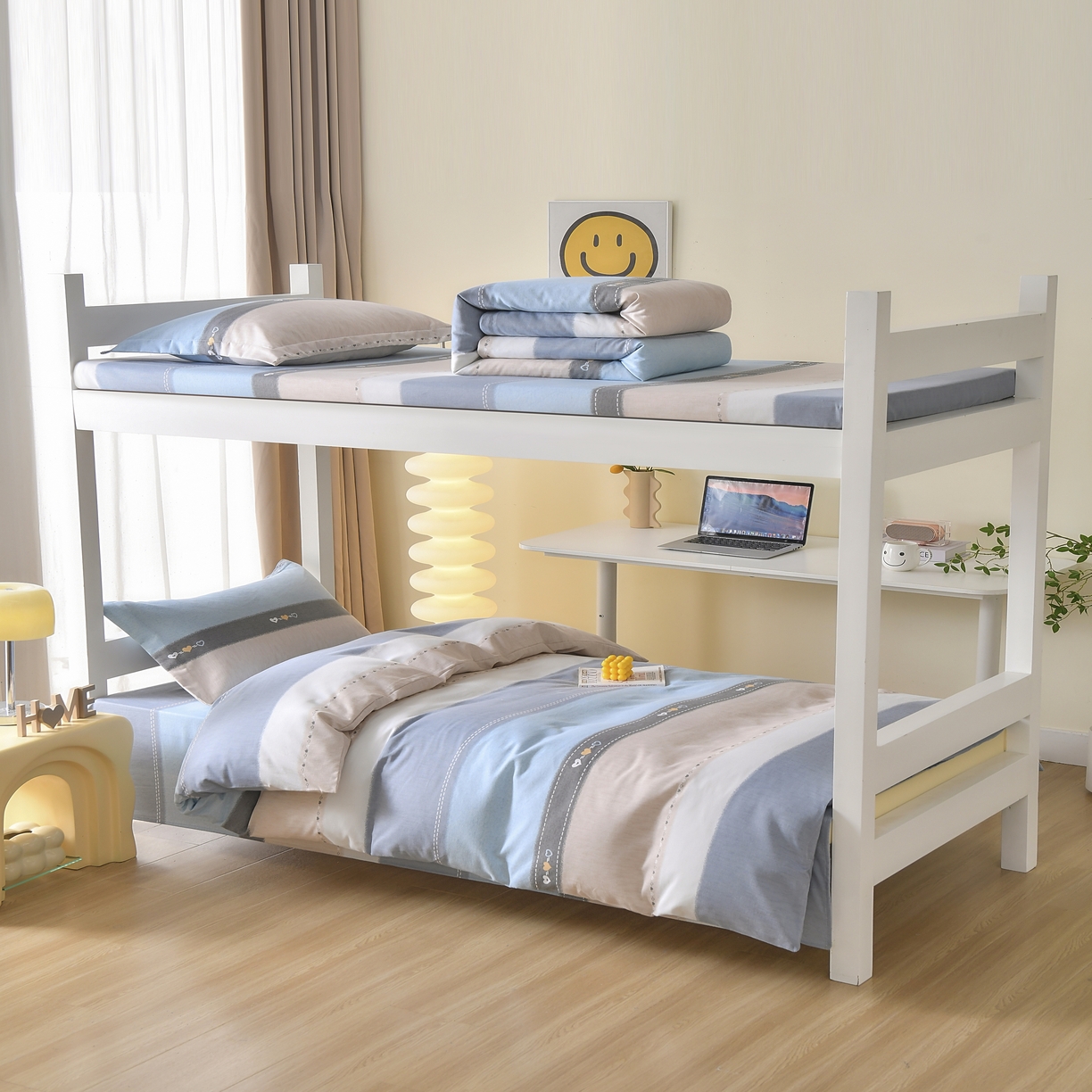 91家纺网 家纺一手货源 找家纺 （总）优尚 2025全棉纯棉磨毛喷气印花学生三件套