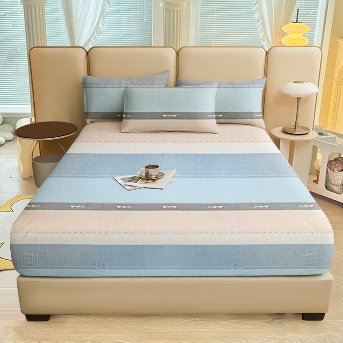 优尚家纺 2025新款全棉纯棉磨毛床笠系列 罗马格调