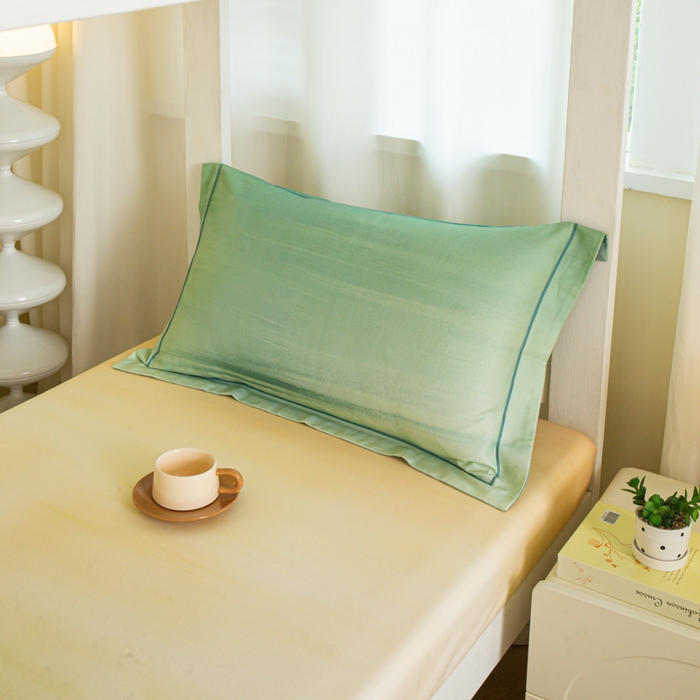 91家纺网 家纺一手货源 找家纺 舒慕家纺 2025新款天丝竹纤维学生软凉席 极光-绿