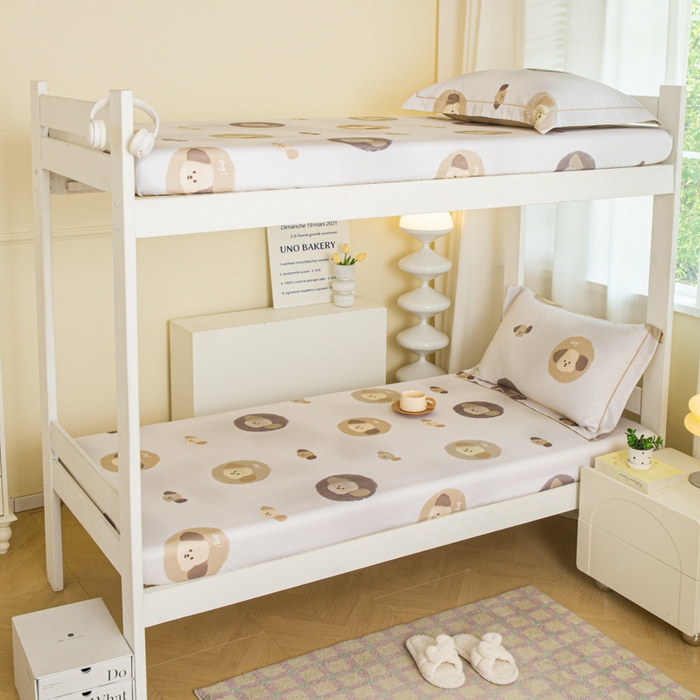 91家纺网 家纺一手货源 找家纺 舒慕家纺 2025新款天丝竹纤维学生软凉席 可爱