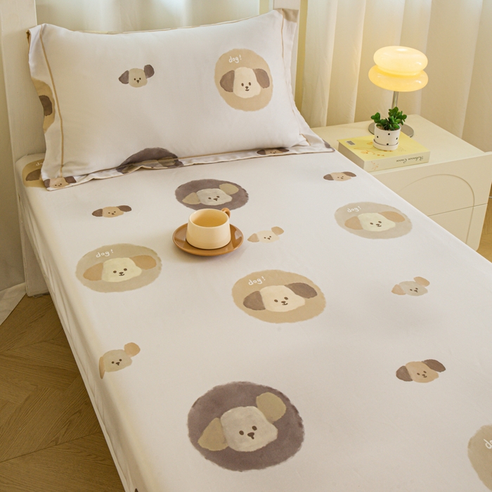 91家纺网 家纺一手货源 找家纺 舒慕家纺 2025新款天丝竹纤维学生软凉席 可爱