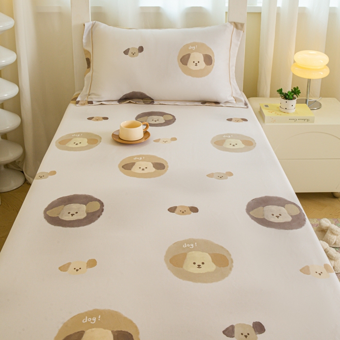 91家纺网 家纺一手货源 找家纺 舒慕家纺 2025新款天丝竹纤维学生软凉席 可爱