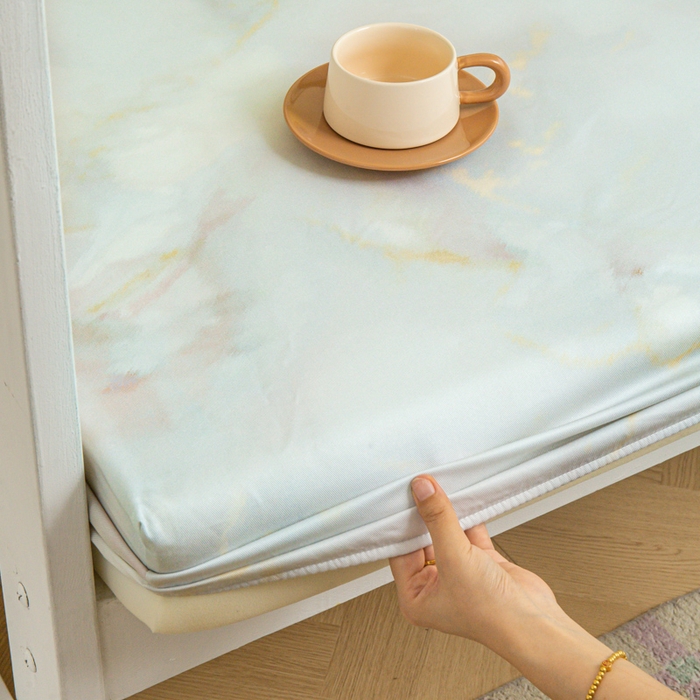 91家纺网 家纺一手货源 找家纺 舒慕家纺 2025新款天丝竹纤维学生软凉席 梦境-灰