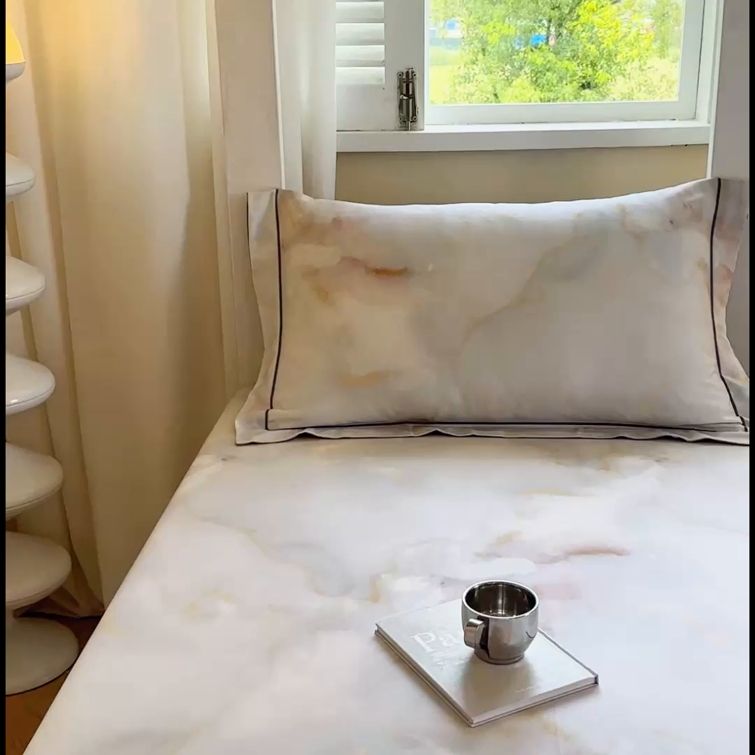 91家纺网 家纺一手货源 找家纺 舒慕家纺 2025新款天丝竹纤维学生软凉席 梦境-灰