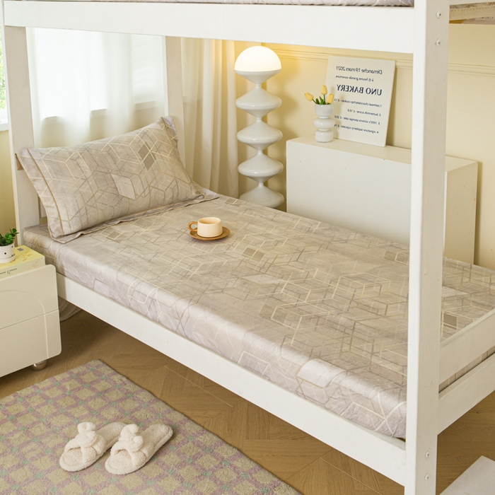 91家纺网 家纺一手货源 找家纺 舒慕家纺 2025新款天丝竹纤维学生软凉席 摩卡-灰