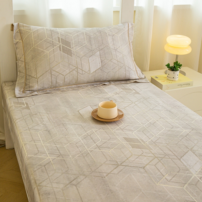 91家纺网 家纺一手货源 找家纺 舒慕家纺 2025新款天丝竹纤维学生软凉席 摩卡-灰