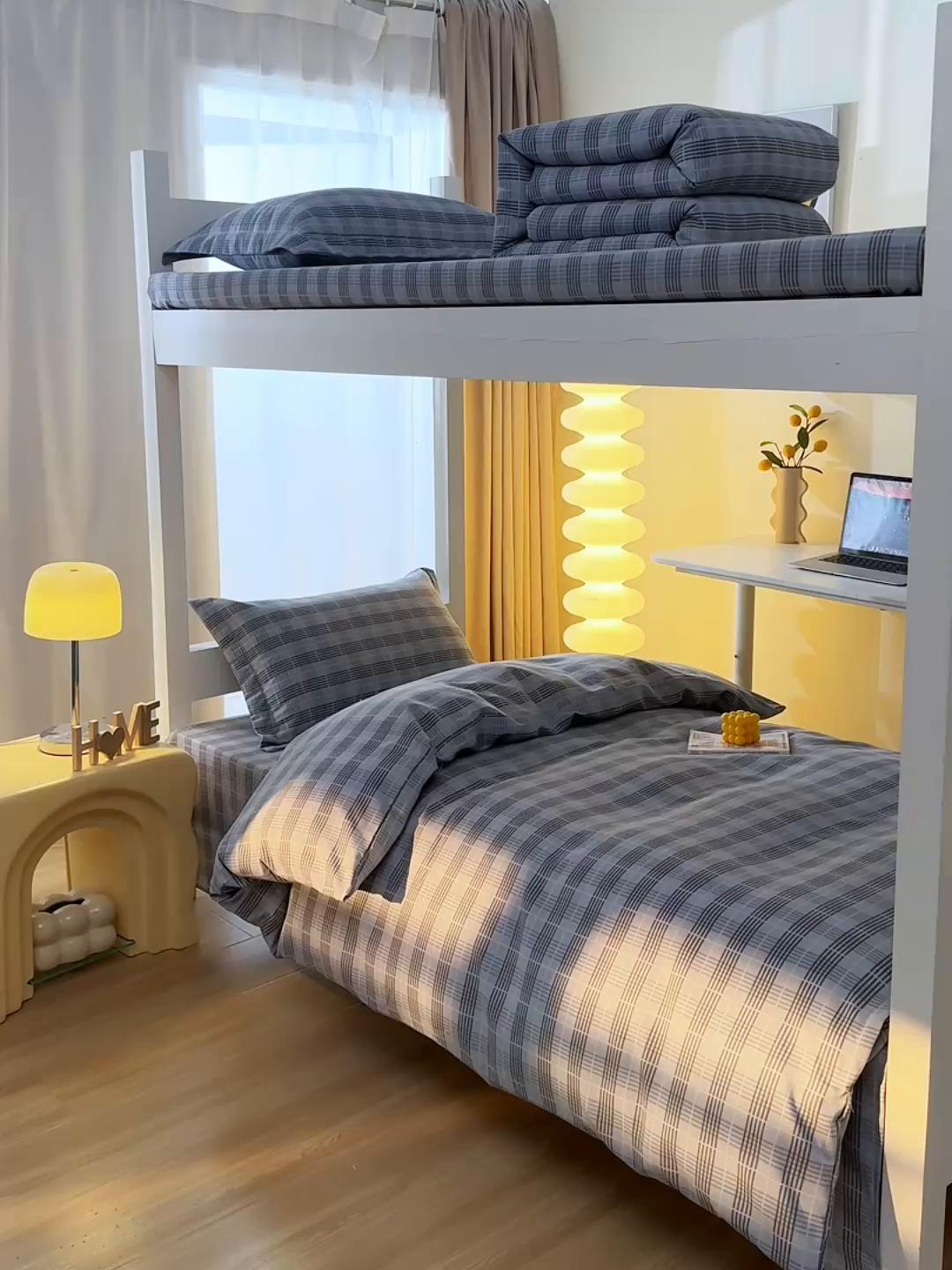 91家纺网 家纺一手货源 找家纺 优尚 2025全棉纯棉磨毛喷气印花学生三件套 雅韵灰格