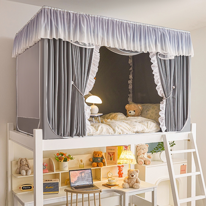 91家纺网 家纺一手货源 找家纺 （总）薇梦蚊帐 2025新款学生宿舍遮光渐变学生蚊帐