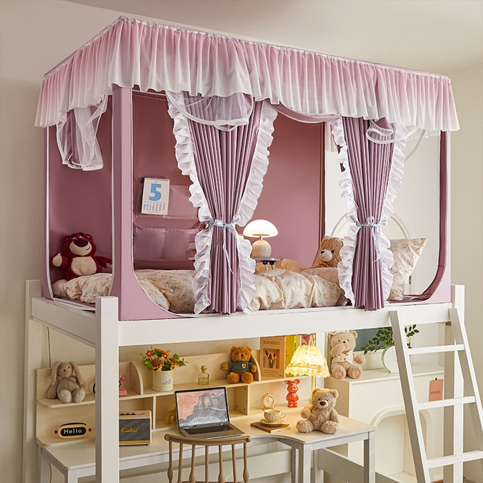 91家纺网 家纺一手货源 找家纺 （总）薇梦蚊帐 2025新款学生宿舍遮光渐变学生蚊帐