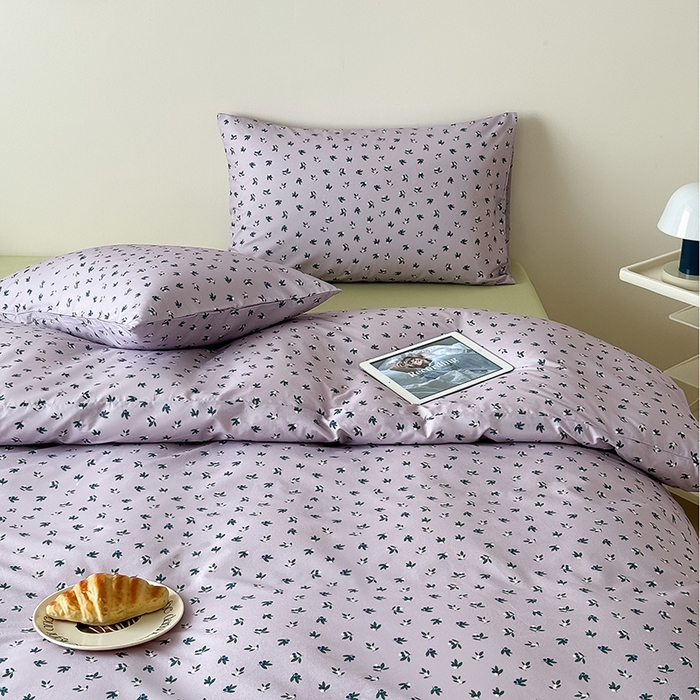 91家纺网 家纺一手货源 找家纺 （总）Mr.pig猪先生水洗棉 2025新款A类全棉水洗棉小清新数码印花四件套纯棉床单被套学生宿舍三件套床笠款床上用品