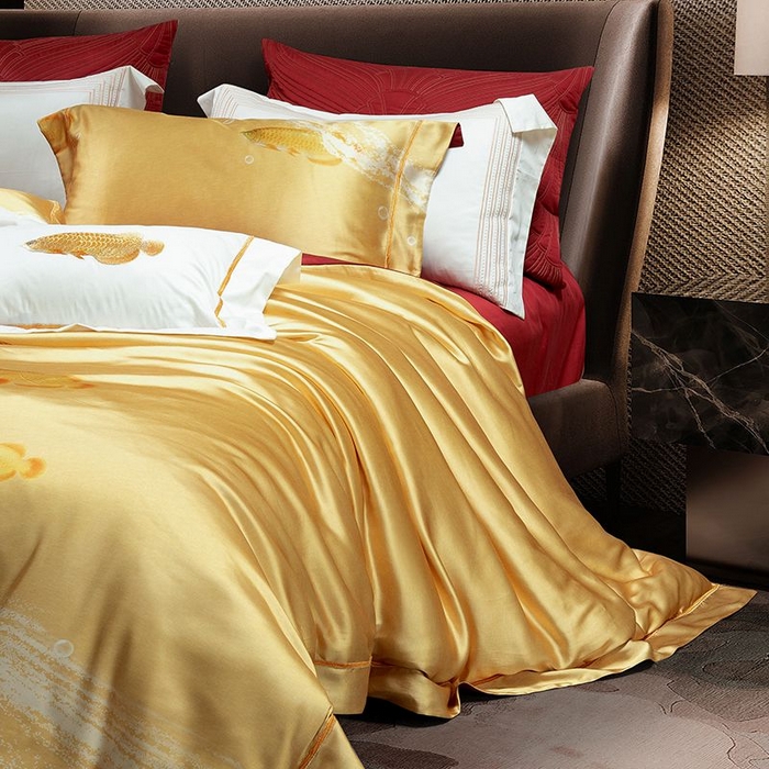 91家纺网 家纺一手货源 找家纺 （总）至爱今生 2025新款亲肤舒适四件套系列-金玉满堂