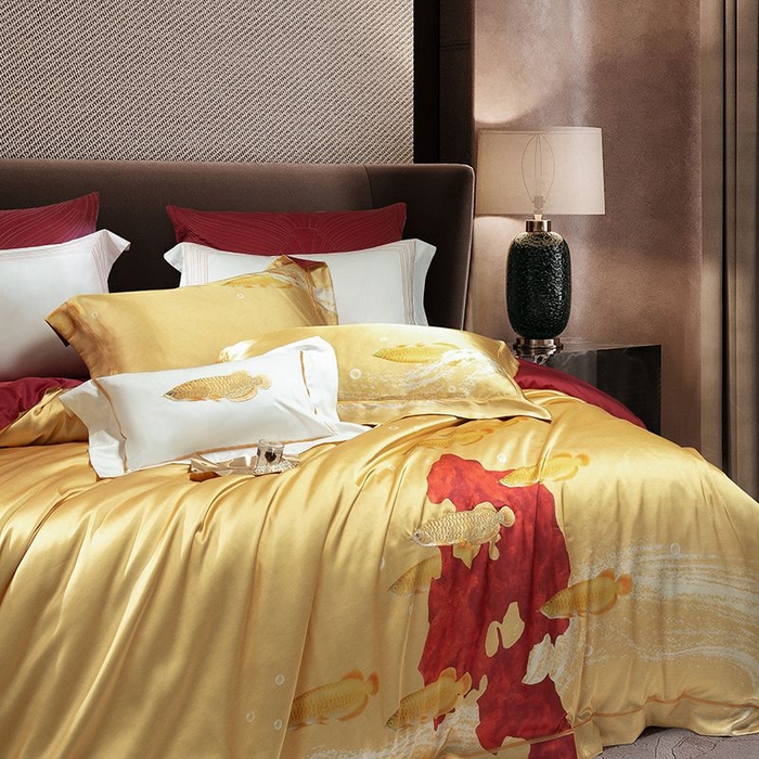 91家纺网 家纺一手货源 找家纺 （总）至爱今生 2025新款亲肤舒适四件套系列-金玉满堂