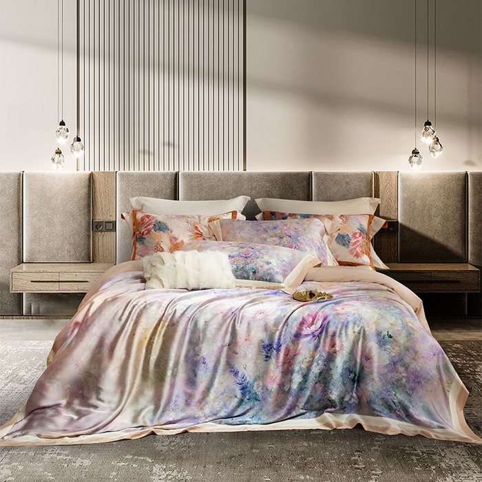 91家纺网 家纺一手货源 找家纺 （总）至爱今生 2025新款亲肤舒适四件套系列-花语