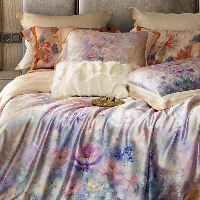 91家纺网 家纺一手货源 找家纺 （总）至爱今生 2025新款亲肤舒适四件套系列-花语