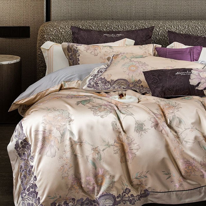 91家纺网 家纺一手货源 找家纺 （总）至爱今生 2025新款亲肤舒适四件套系列-春风里