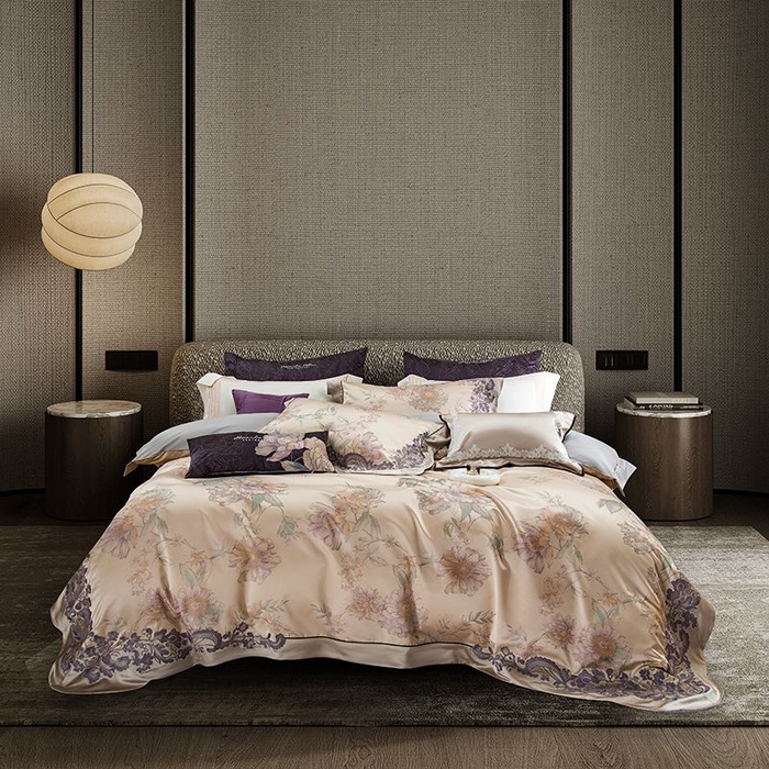 91家纺网 家纺一手货源 找家纺 （总）至爱今生 2025新款亲肤舒适四件套系列-春风里