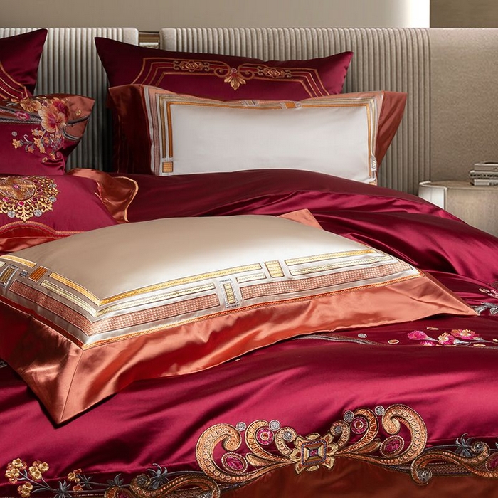 91家纺网 家纺一手货源 找家纺 （总）至爱今生 2025新款亲肤舒适四件套系列-安吉丽娜