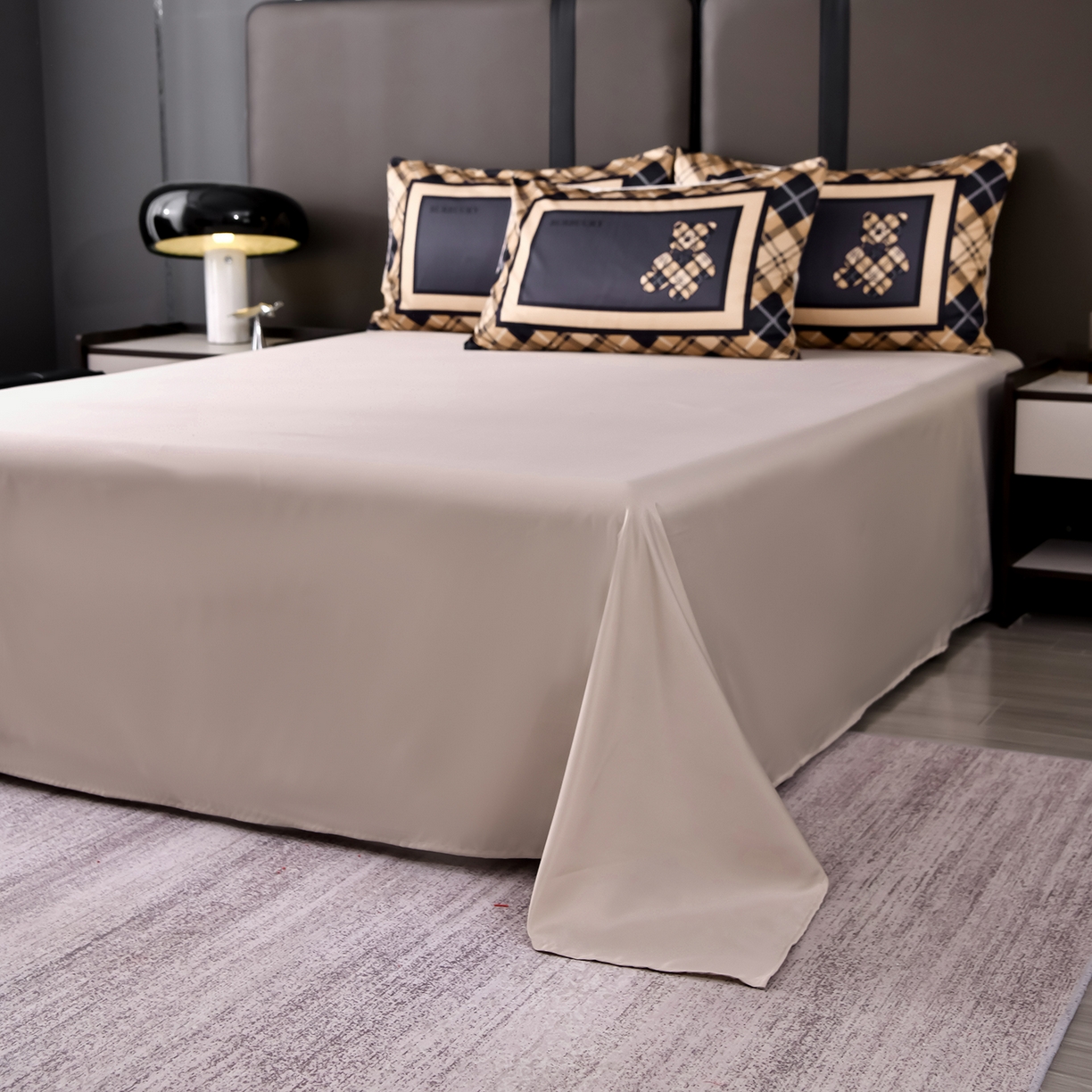 91家纺网 家纺一手货源 找家纺 娜娜 2025新款水洗真丝数码印花四件套 熊先生