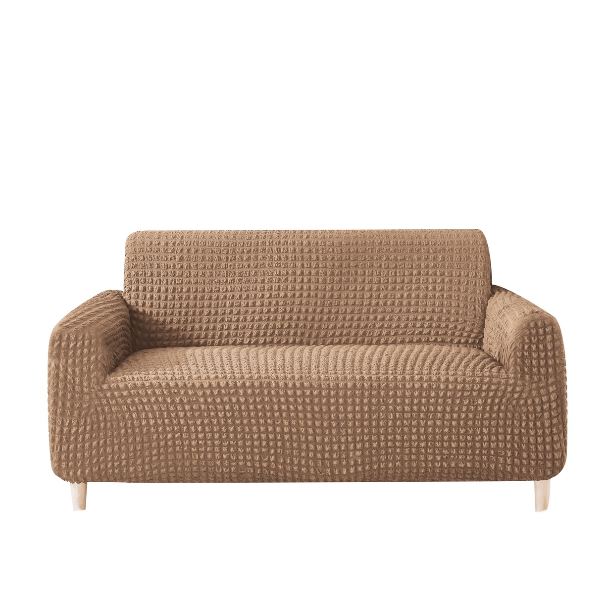 布兰鸟【沙发套】 2025新款泡纱沙发套【英文常规款】 单色埃及灰