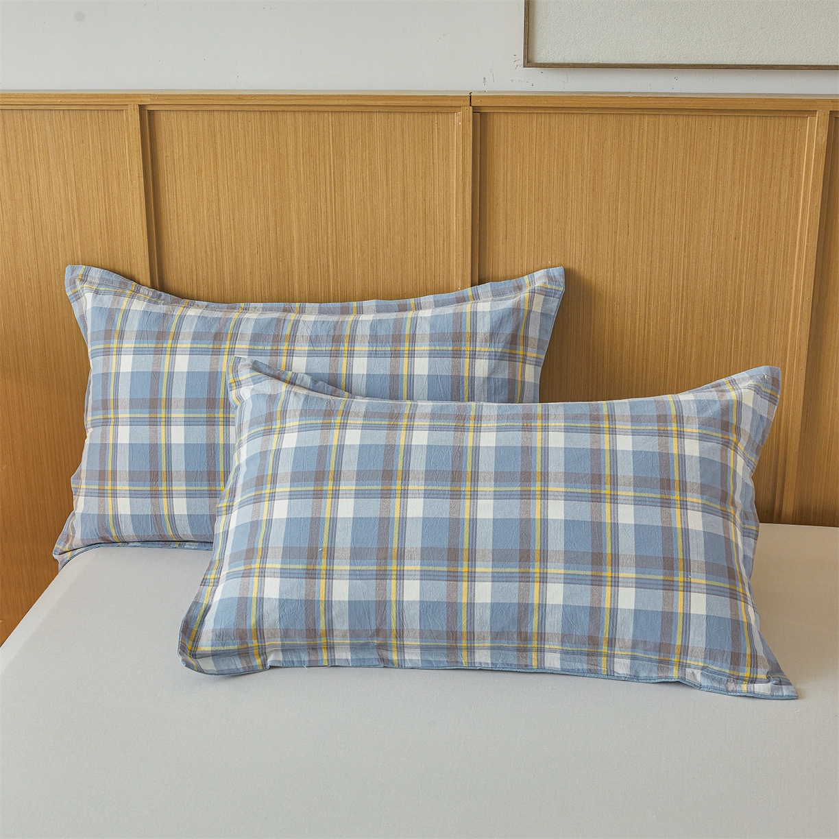 91家纺网 家纺一手货源 找家纺 西域种棉人·千百笠 2025新款A类可拆卸里外全棉100%新疆棉花被子冬被全棉单人学生宿舍加厚保暖春 雅致蓝格