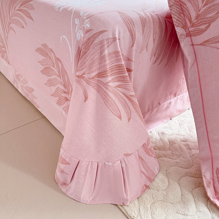 91家纺网 家纺一手货源 找家纺 家贝爱 2024新款加厚纯棉生态磨毛床单系列 纷飞