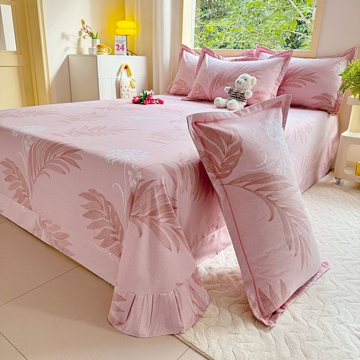 91家纺网 家纺一手货源 找家纺 家贝爱 2024新款加厚纯棉生态磨毛床单系列 纷飞