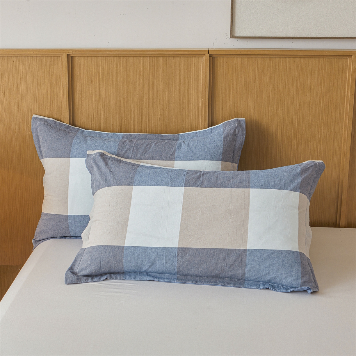 91家纺网 家纺一手货源 找家纺 西域种棉人·千百笠 2025新款A类可拆卸里外全棉100%新疆棉花被子冬被全棉单人学生宿舍加厚保暖春 蓝大格