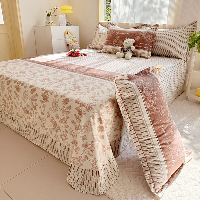 91家纺网 家纺一手货源 找家纺 家贝爱 2024新款加厚纯棉生态磨毛床单系列 芙拉