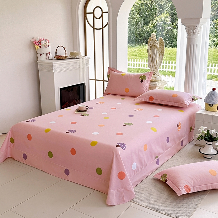 91家纺网 家纺一手货源 找家纺 家贝爱 2024新款加厚纯棉生态磨毛床单系列  泡泡菇