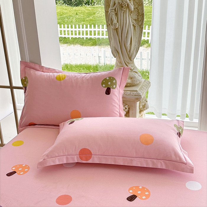 91家纺网 家纺一手货源 找家纺 家贝爱 2024新款加厚纯棉生态磨毛床单系列  泡泡菇