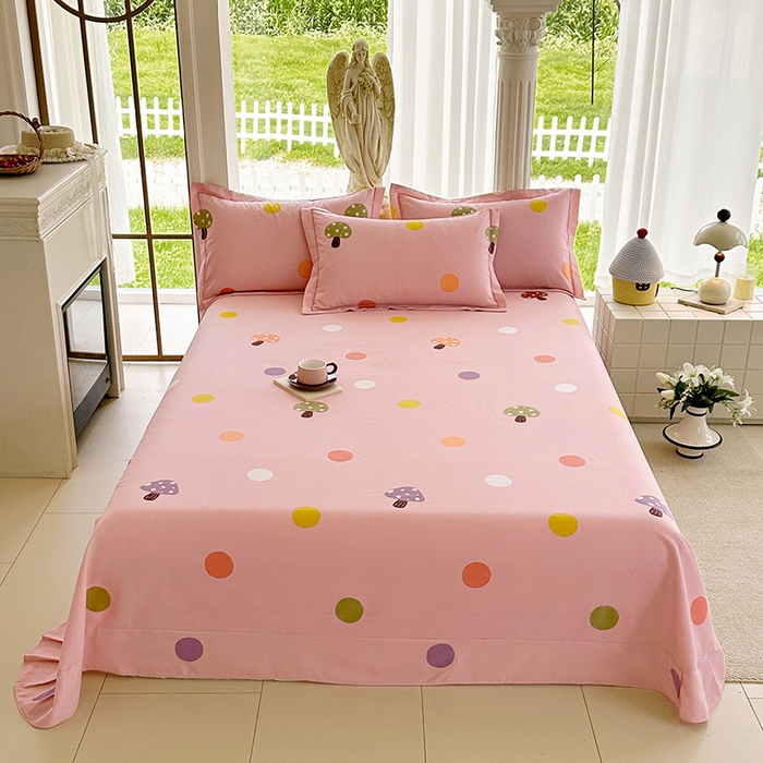 家贝爱 2024新款加厚纯棉生态磨毛床单系列  泡泡菇
