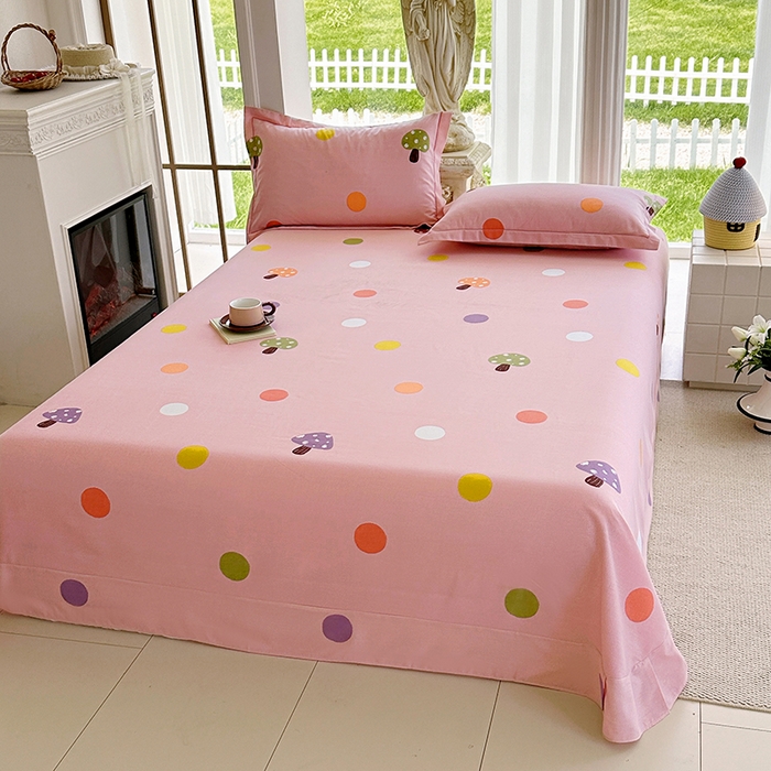 91家纺网 家纺一手货源 找家纺 家贝爱 2024新款加厚纯棉生态磨毛床单系列  泡泡菇