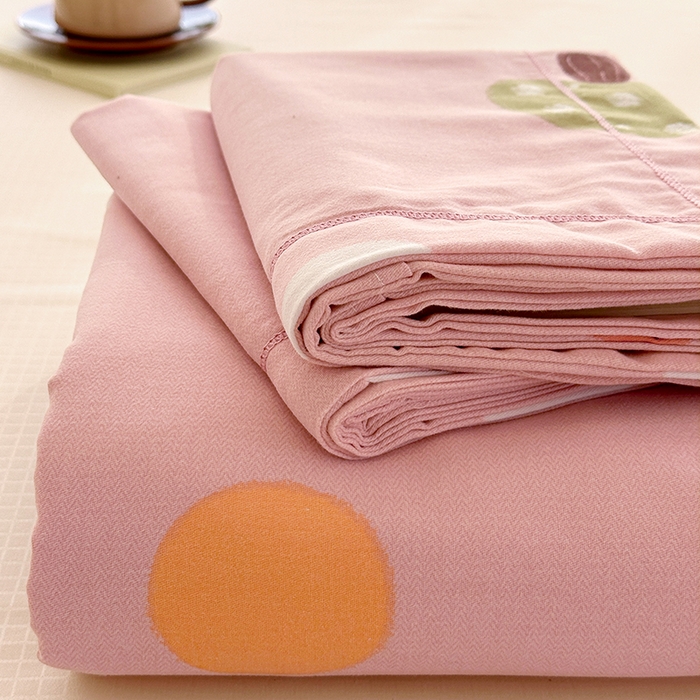 91家纺网 家纺一手货源 找家纺 家贝爱 2024新款加厚纯棉生态磨毛床单系列  泡泡菇